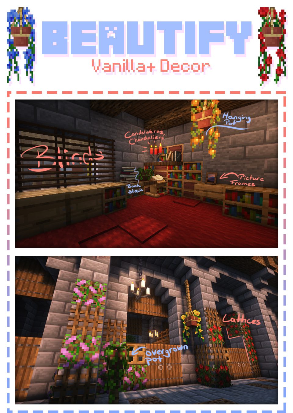 Beautify Mod (1.20.4, 1.19.2) - Beautiful Decor for Vanilla 2