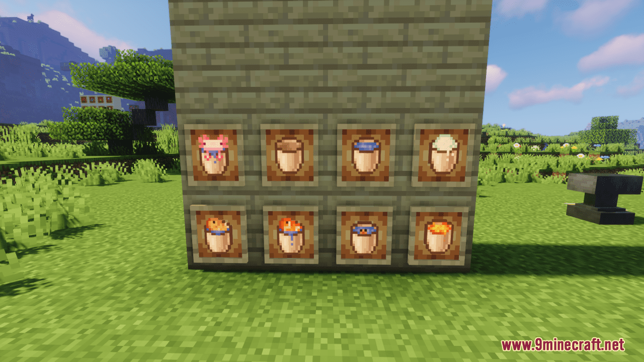 Better Buckets Resource Pack (1.20.6, 1.20.1) - Texture Pack 2