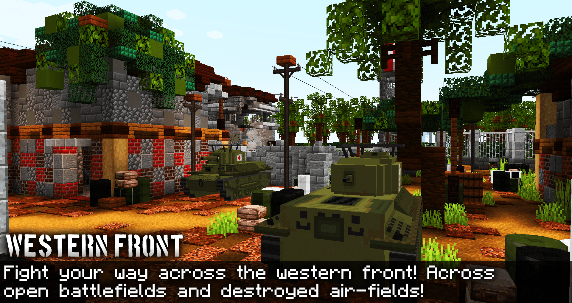 BlockFront Mod (1.19.4, 1.18.2) - World War 2 Battle Simulator 3