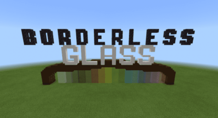 Borderless Glass Texture Pack (1.19) - MCPE/Bedrock 1