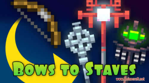 Bows To Staves Resource Pack (1.20.6, 1.20.1) – Texture Pack Thumbnail