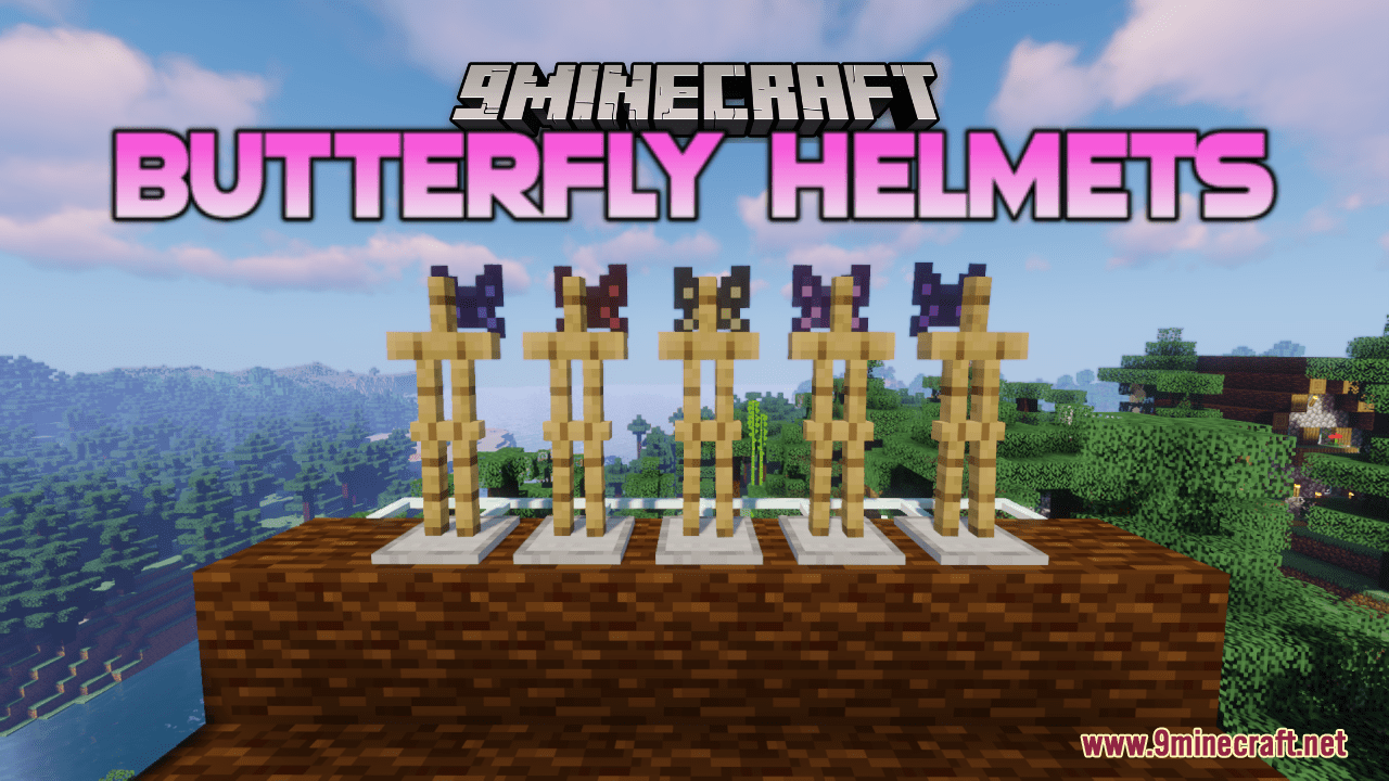 Butterfly Helmets Resource Pack (1.20.6, 1.20.1) - Texture Pack 1