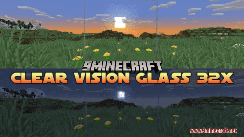 Clear Vision Glass 32x Resource Pack (1.21.1, 1.20.1) – Texture Pack Thumbnail