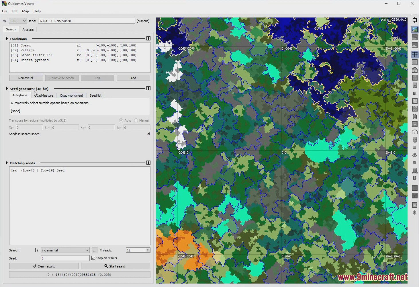 Cubiomes Viewer (1.21, 1.20.1) - Minecraft Seed Finder and Map Viewer 4