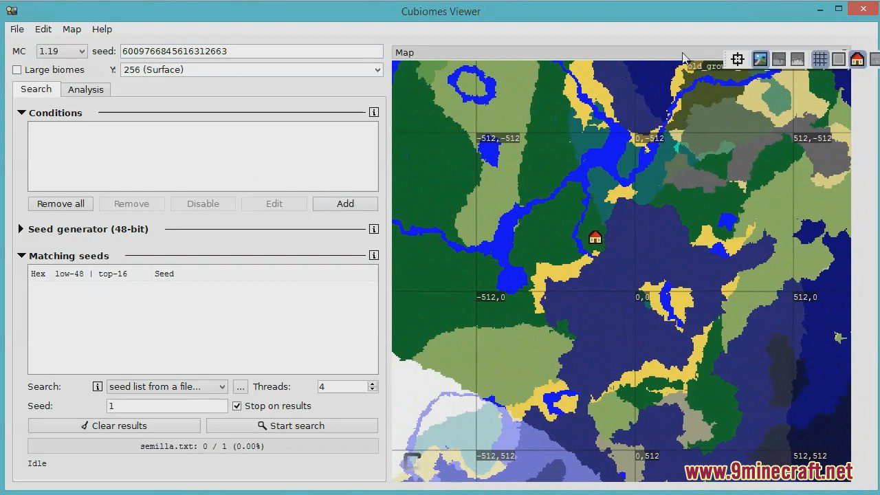 Cubiomes Viewer (1.21, 1.20.1) - Minecraft Seed Finder and Map Viewer 6