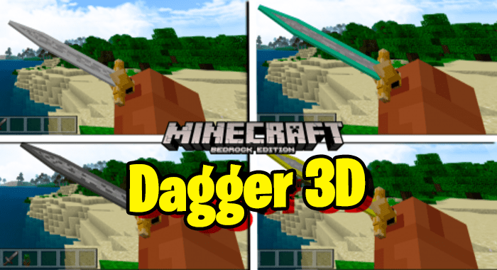 Dagger 3D Pack (1.19) - MCPE/Bedrock 1