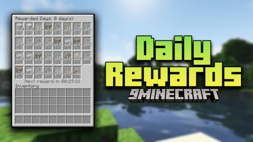 Daily Rewards Mod (1.20.4, 1.19.4) – Daily Bonus For Players Thumbnail