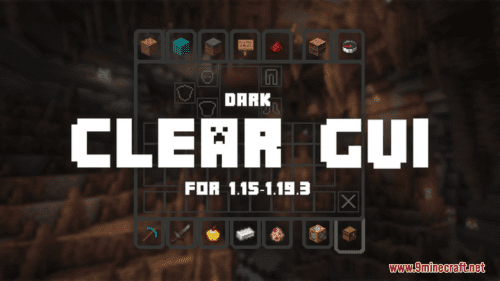 Dark Clear GUI Resource Pack (1.20.6, 1.20.1) – Texture Pack Thumbnail