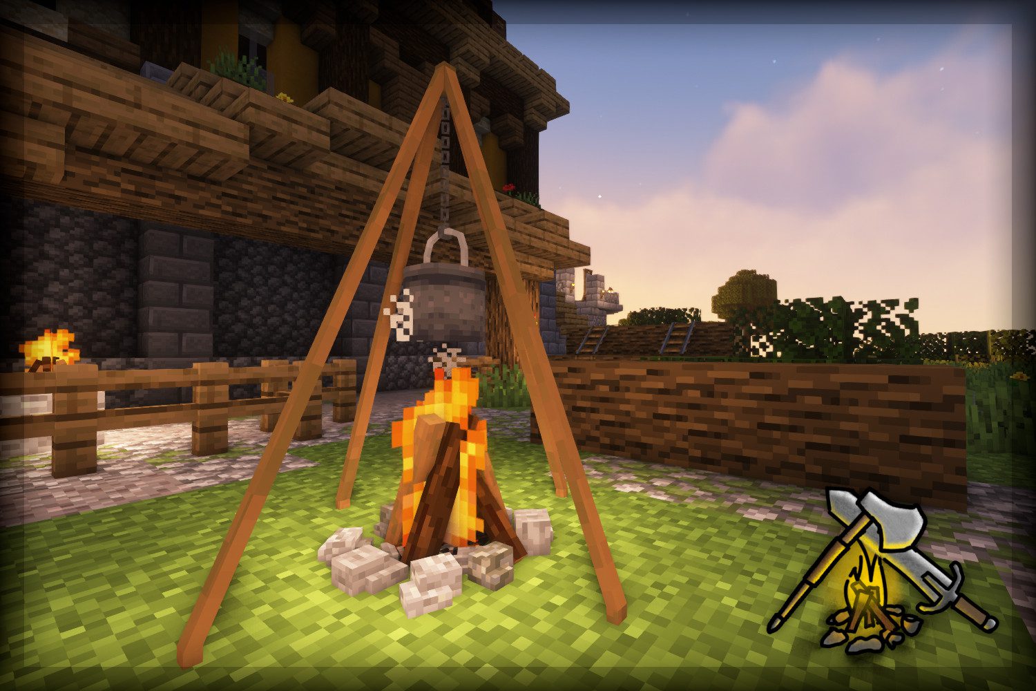 Days in the Middle Ages Mod (1.19.2, 1.18.2) - Building in Medieval Style 2