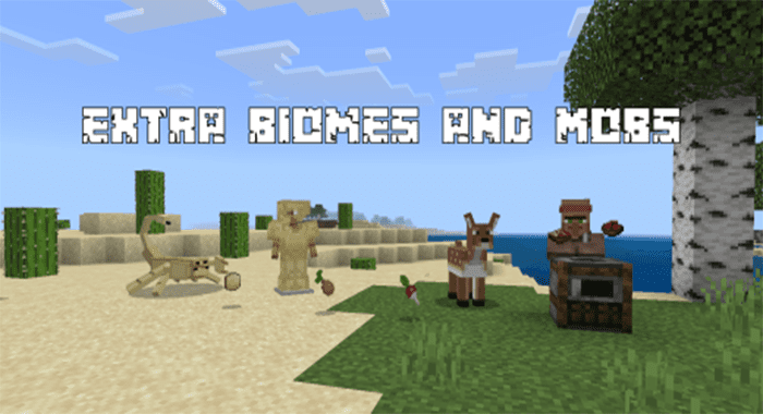 Extra Biomes & Mobs Addon (1.19) - MCPE/Bedrock Mod 1