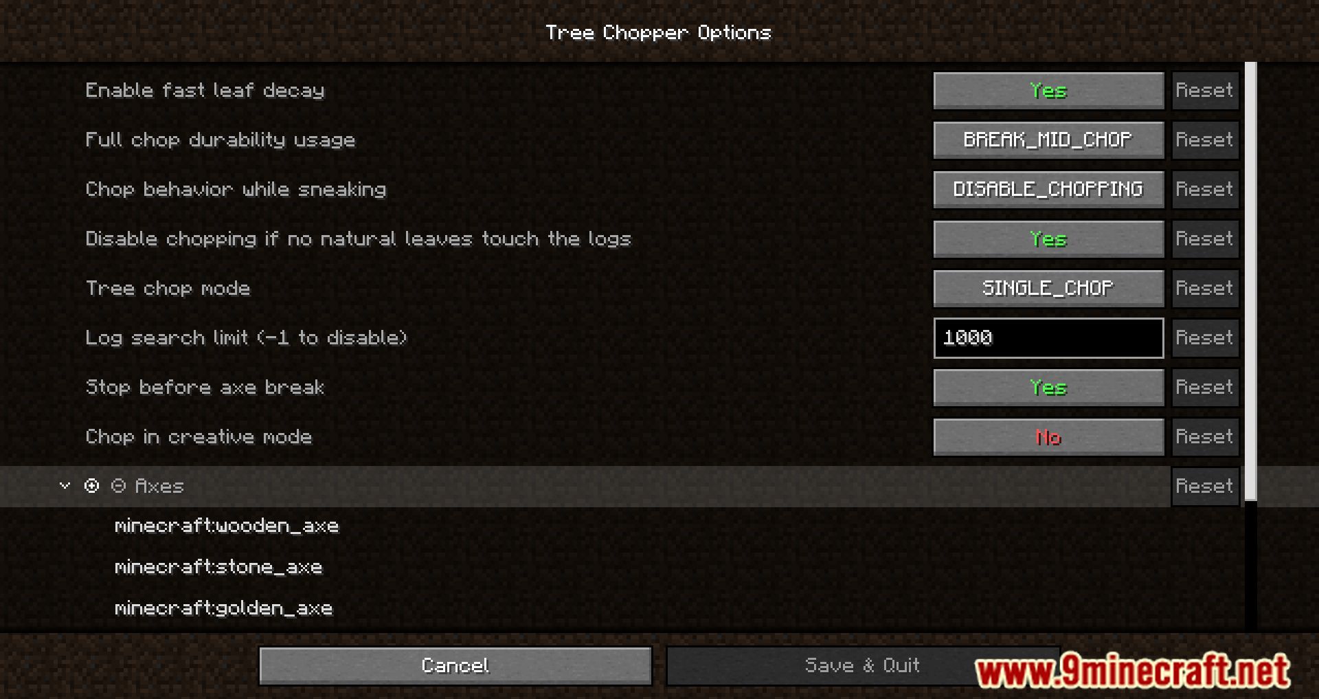 Fabric Tree Chopper Mod (1.19.2, 1.18.2) - Easier And More Real Tree Cutting 8