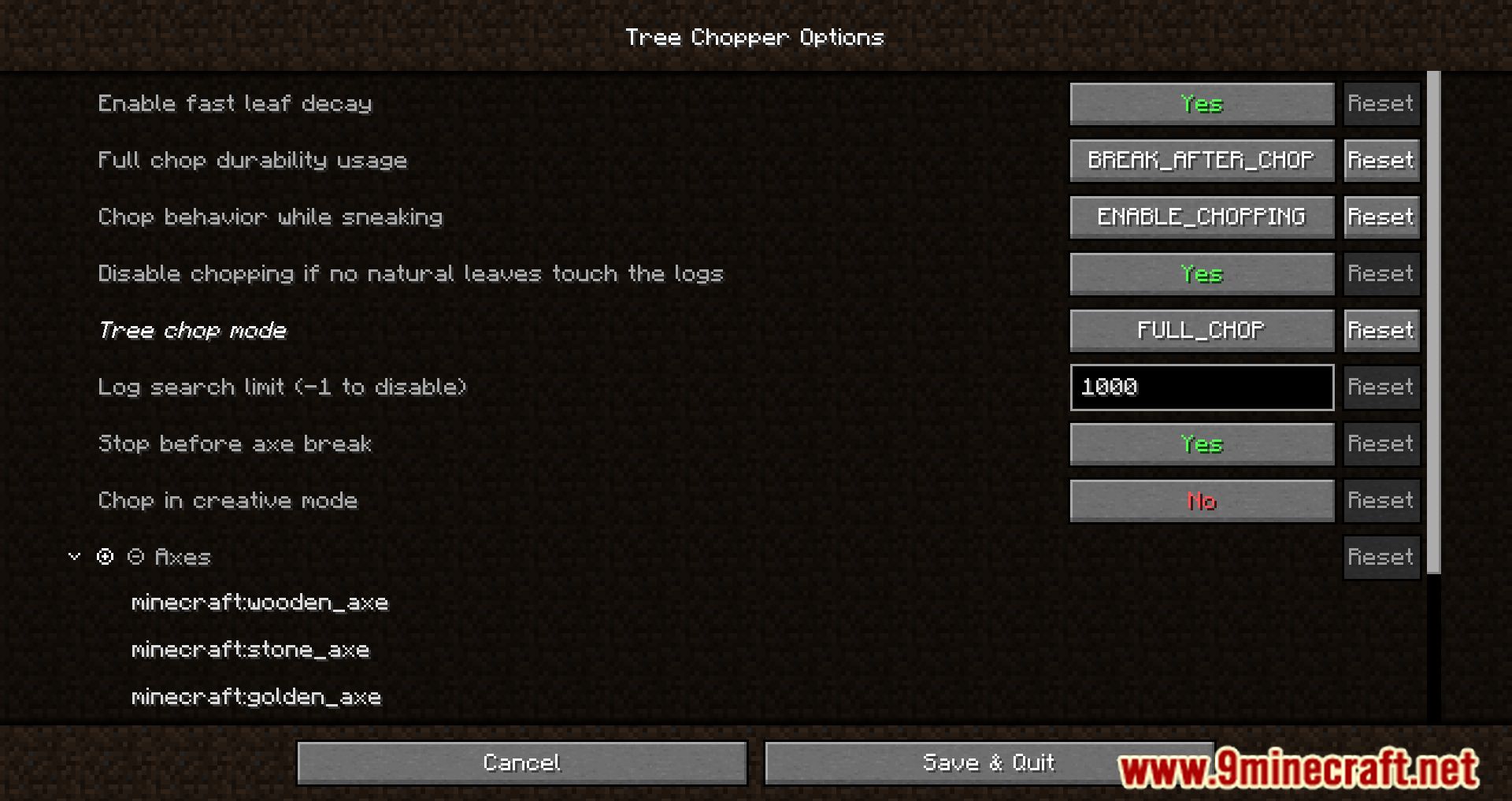 Fabric Tree Chopper Mod (1.19.2, 1.18.2) - Easier And More Real Tree Cutting 10