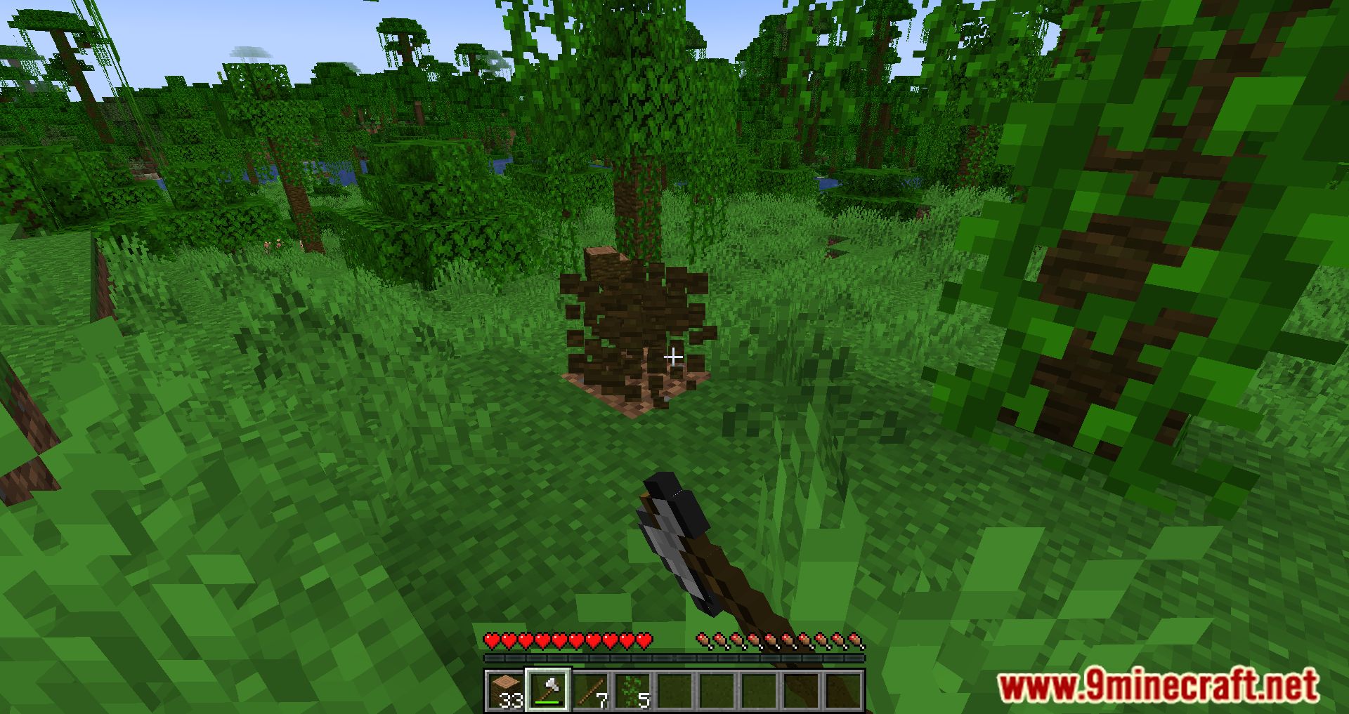 Fabric Tree Chopper Mod (1.19.2, 1.18.2) - Easier And More Real Tree Cutting 12