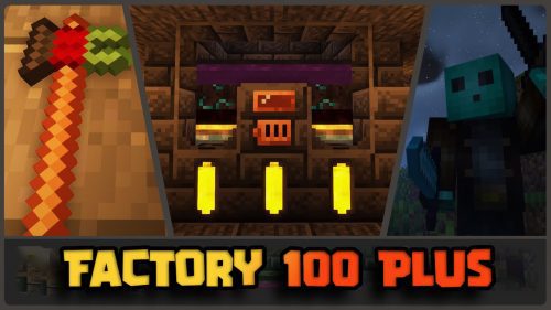 Factory 100 Plus Mod Pack (1.19) – MCPE/Bedrock Thumbnail