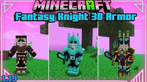 Fantasy Knight 3D Armor & Helmets Pack (1.19) – MCPE/Bedrock Thumbnail