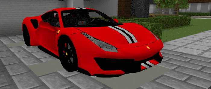 Ferrari Pista Addon (1.19) - MCPE/Bedrock Mod 2