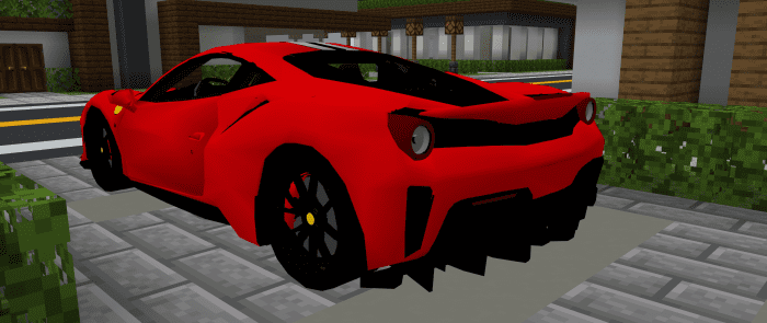Ferrari Pista Addon (1.19) - MCPE/Bedrock Mod 3