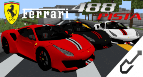 Ferrari Pista Addon (1.19) – MCPE/Bedrock Mod Thumbnail