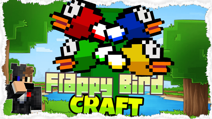 Flappy Bird Craft Map (1.19) - MCPE/Bedrock 1