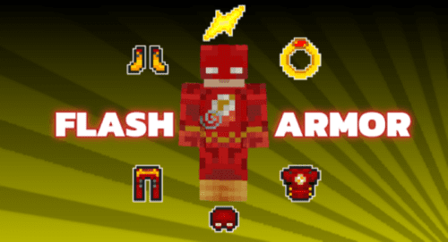 Flash Armor Addon (1.19) – MCPE/Bedrock Mod Thumbnail
