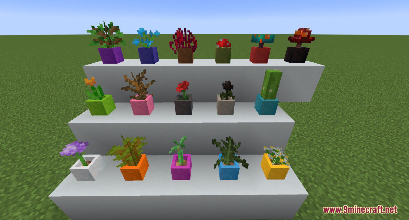 Flower Pots Plus Mod (1.20.4, 1.19.4) - For Flower Shop Build 2