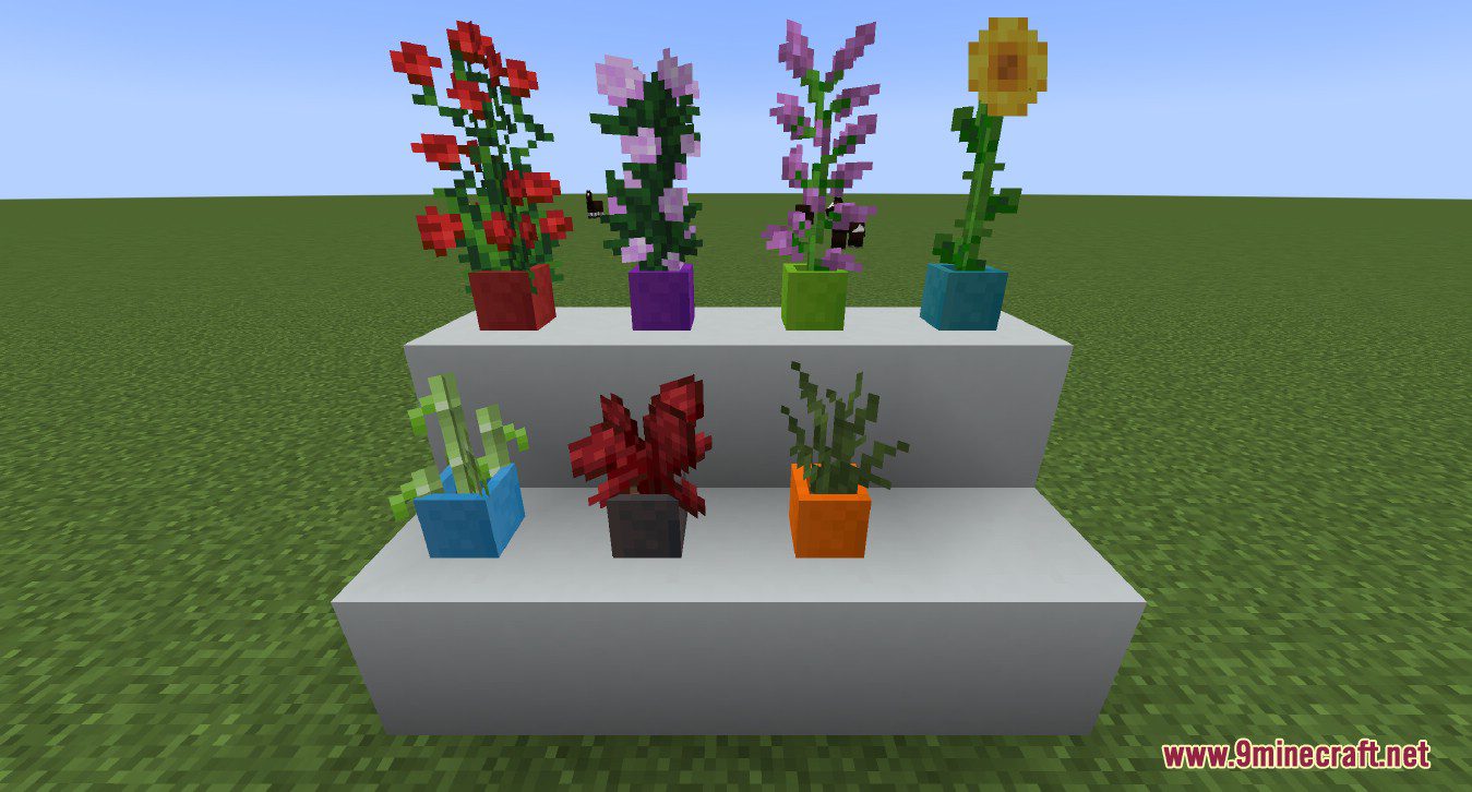 Flower Pots Plus Mod (1.20.4, 1.19.4) - For Flower Shop Build 4