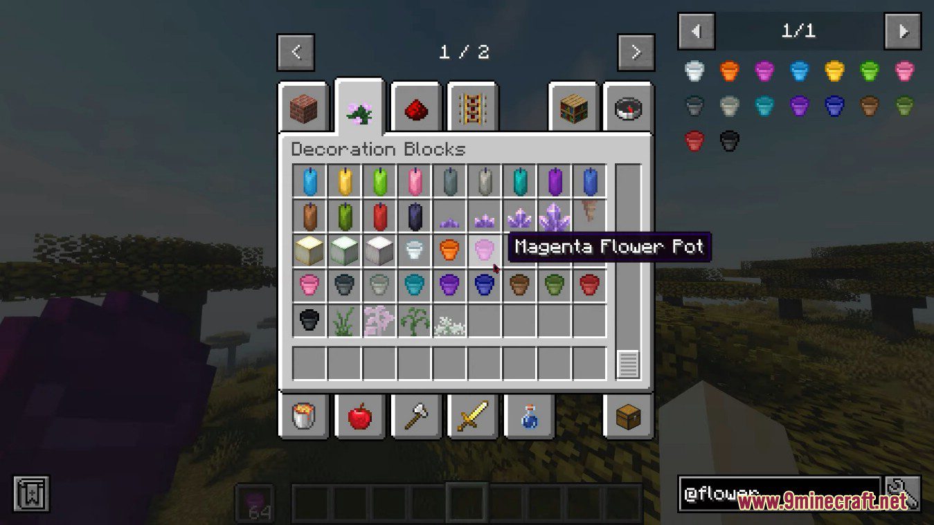 Flower Pots Plus Mod (1.20.4, 1.19.4) - For Flower Shop Build 6