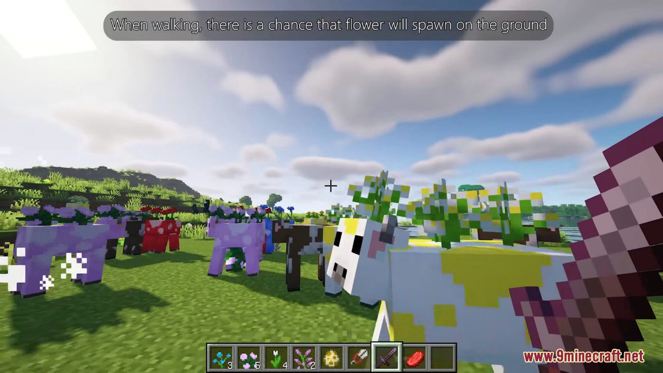 Flowery Mooblooms Mod (1.20.4, 1.19.4) - Addon for Friends and Foes Mod 10