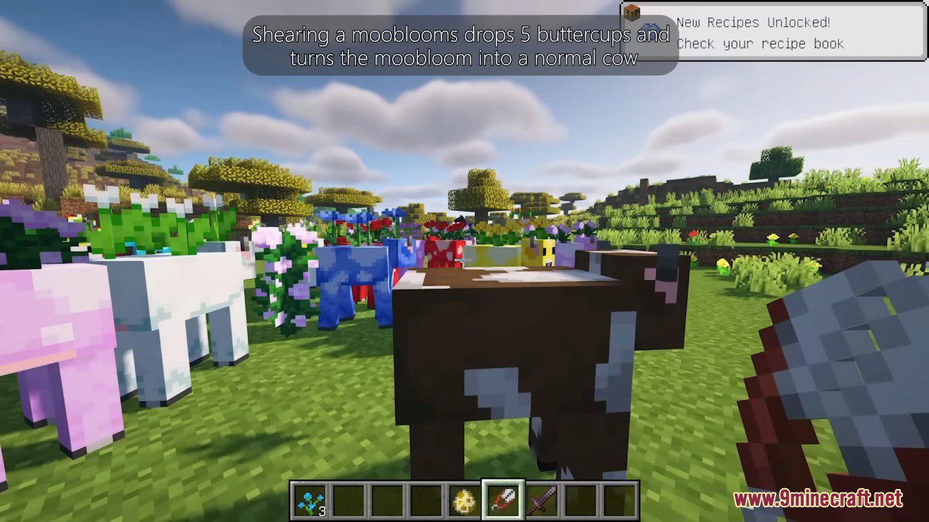 Flowery Mooblooms Mod (1.20.4, 1.19.4) - Addon for Friends and Foes Mod 7