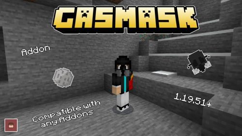 GasMask Addon (1.20, 1.19) – MCPE/Bedrock Mod Thumbnail