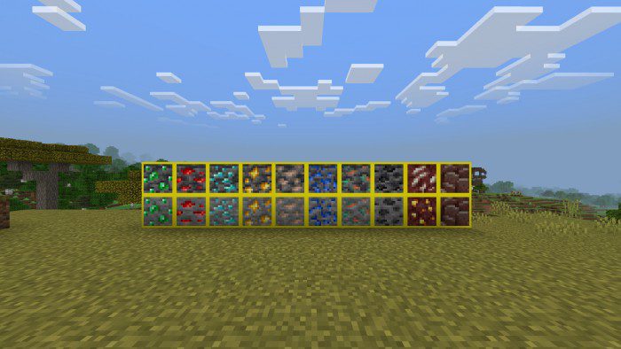 Outlined Ores Texture Pack (1.19) - MCPE/Bedrock 10