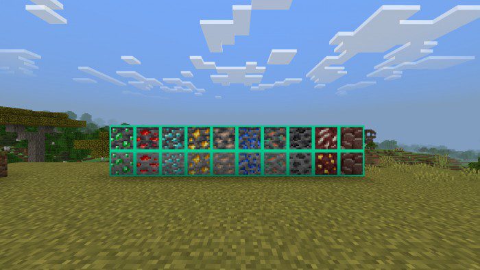 Outlined Ores Texture Pack (1.19) - MCPE/Bedrock 12