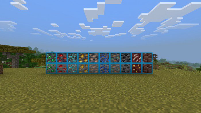 Outlined Ores Texture Pack (1.19) - MCPE/Bedrock 13