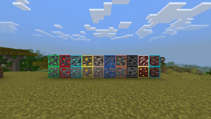 Outlined Ores Texture Pack (1.19) - MCPE/Bedrock 2