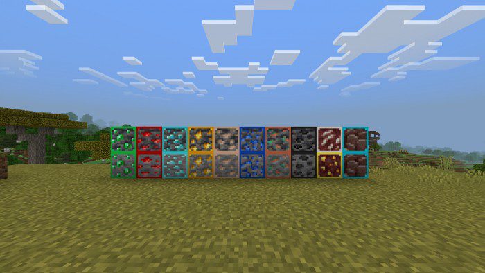 Outlined Ores Texture Pack (1.19) - MCPE/Bedrock 3