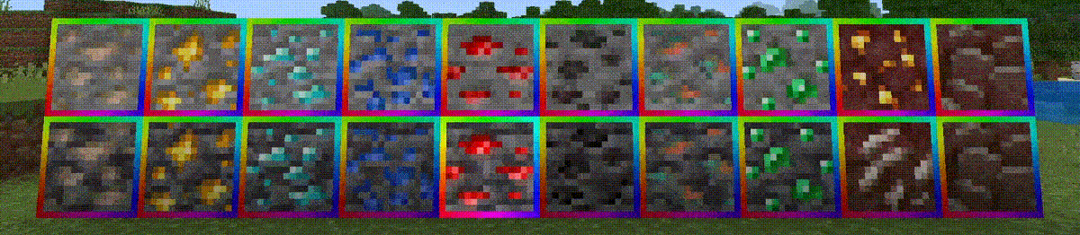 Outlined Ores Texture Pack (1.19) - MCPE/Bedrock 4
