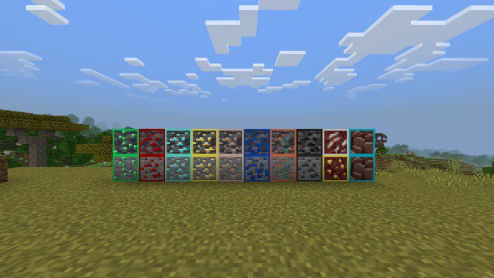 Outlined Ores Texture Pack (1.19) - MCPE/Bedrock 6