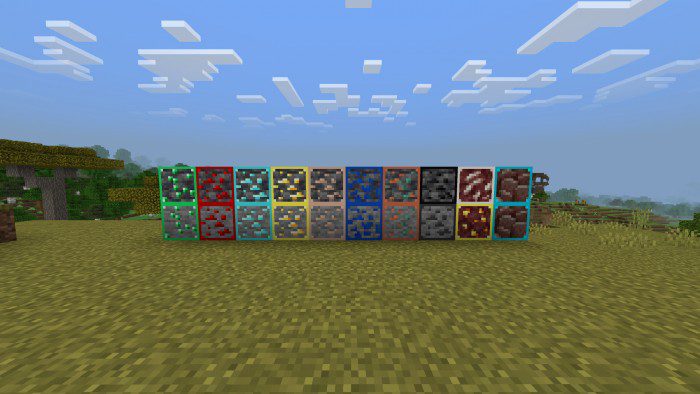 Outlined Ores Texture Pack (1.19) - MCPE/Bedrock 7