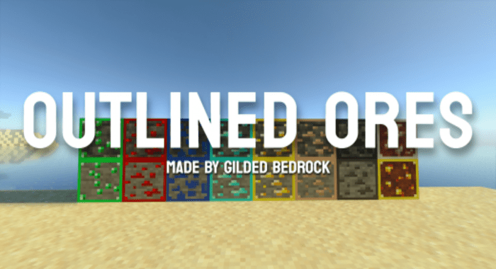 Outlined Ores Texture Pack (1.19) - MCPE/Bedrock 1