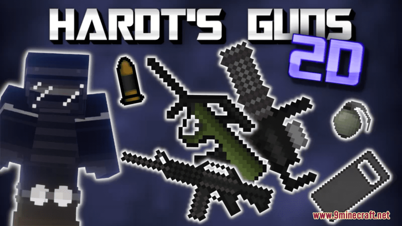 Hardt's Guns 2D Classic Resource Pack (1.20.6, 1.20.1) - Texture Pack 1