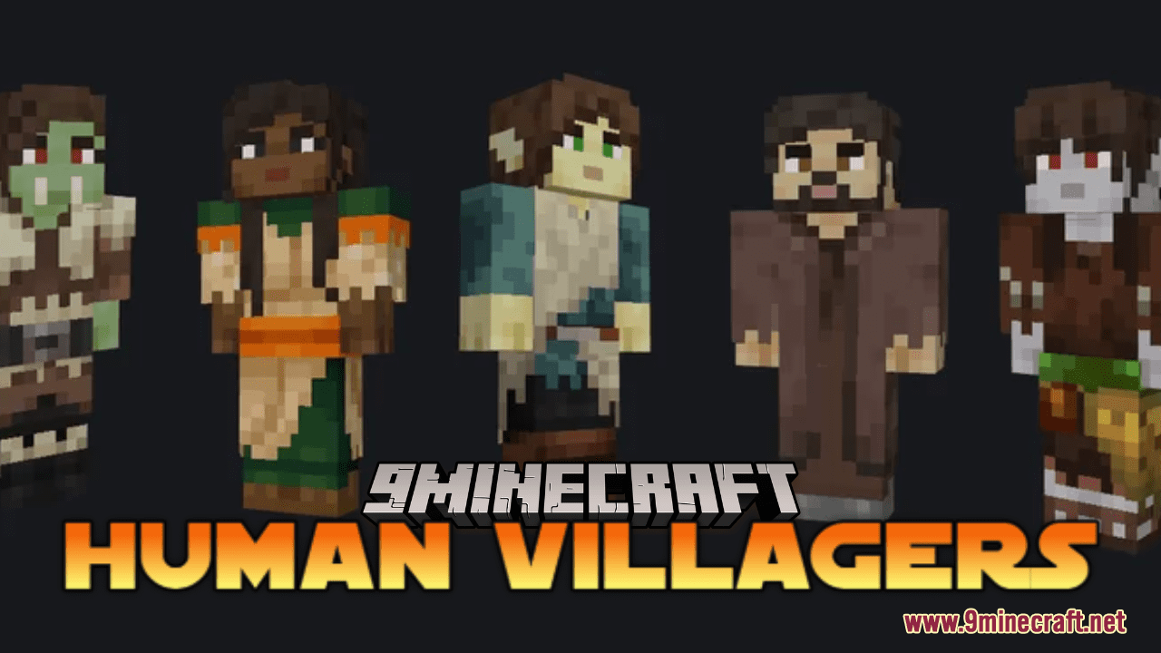 Human Villagers Resource Pack (1.19.4, 1.18.2) - Texture Pack 1