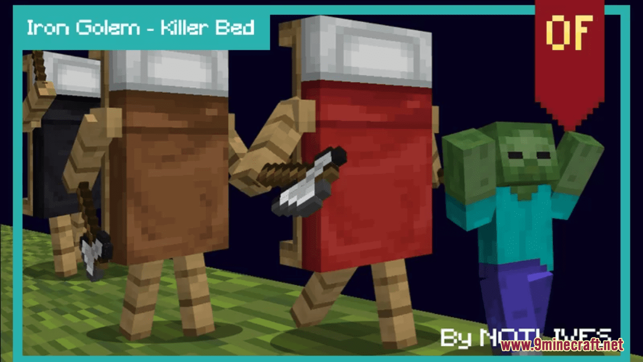 Iron Golem-Killer Bed Resource Pack (1.20.6, 1.20.1) - Texture Pack 1