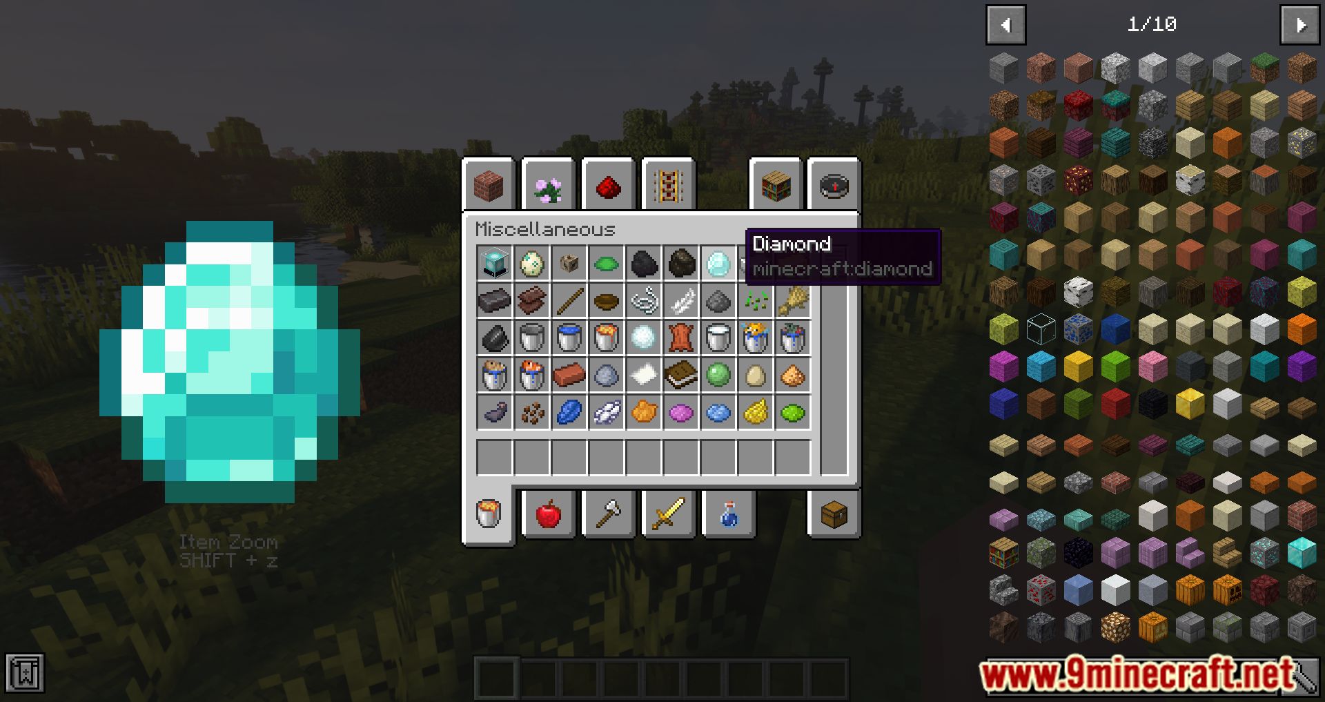 ItemZoom Rekindled Mod (1.16.5) - A Big Version Of Whatever Item 7