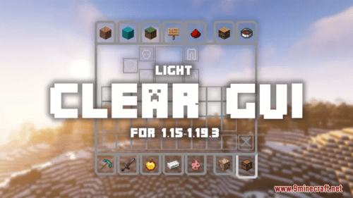 Light Clear GUI Resource Pack (1.20.6, 1.20.1) – Texture Pack Thumbnail