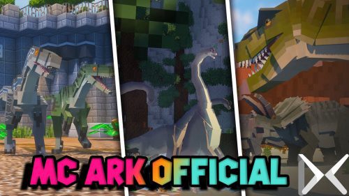 Mc Ark Official Addon (1.20, 1.19) – MCPE/Bedrock Dinosaur Mod Thumbnail