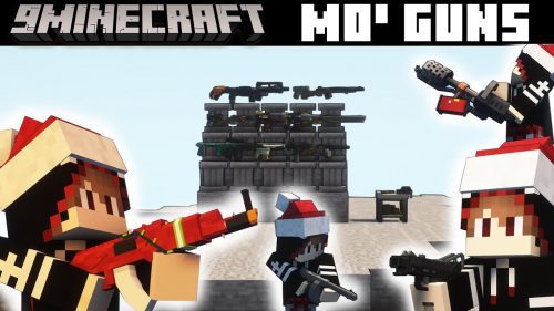 Mo’ Guns Mod (1.19.2, 1.18.2) – Automatic, Pistols, SMGs Guns Thumbnail