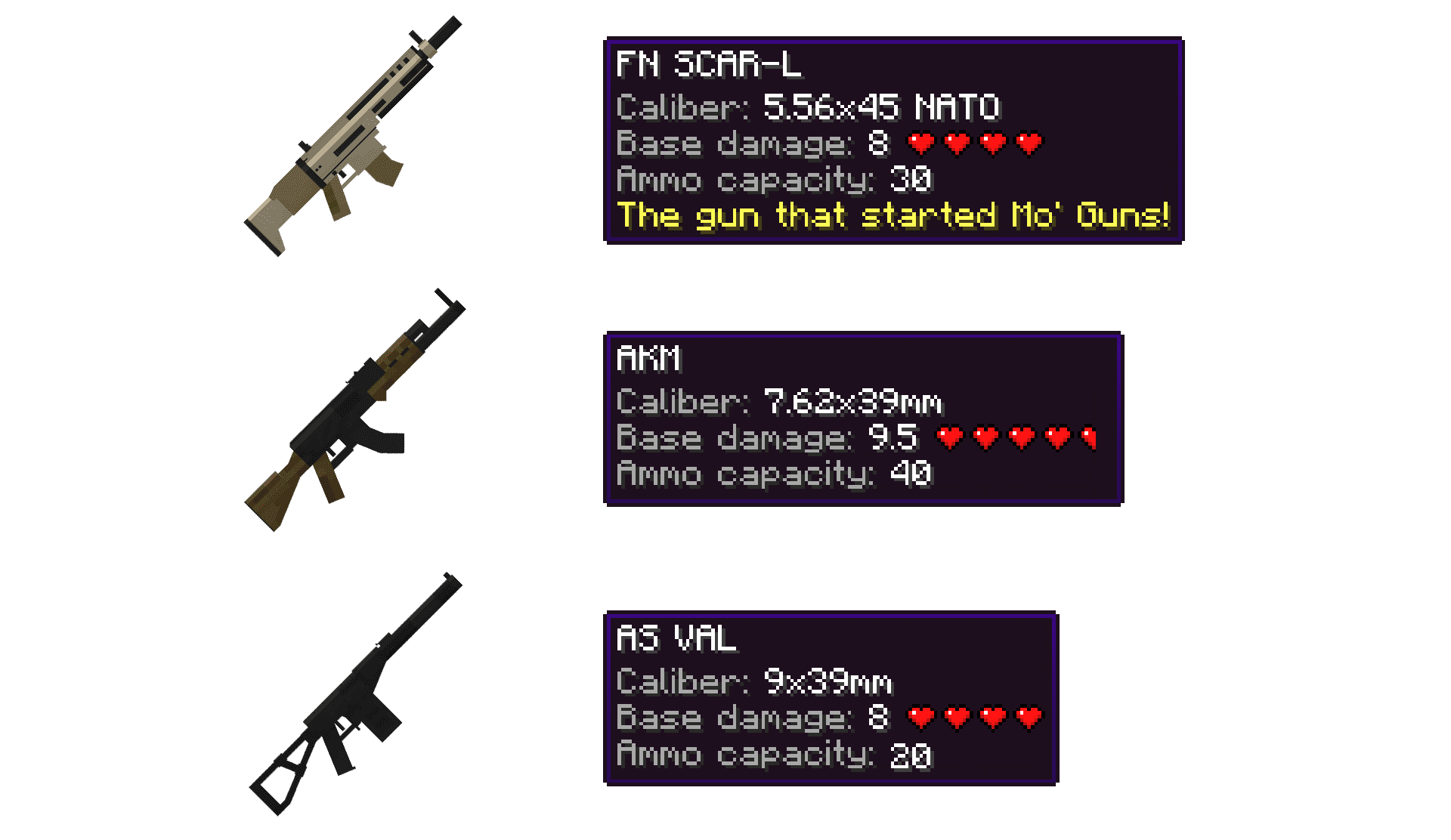 Mo' Guns Mod (1.19.2, 1.18.2) - Automatic, Pistols, SMGs Guns 2