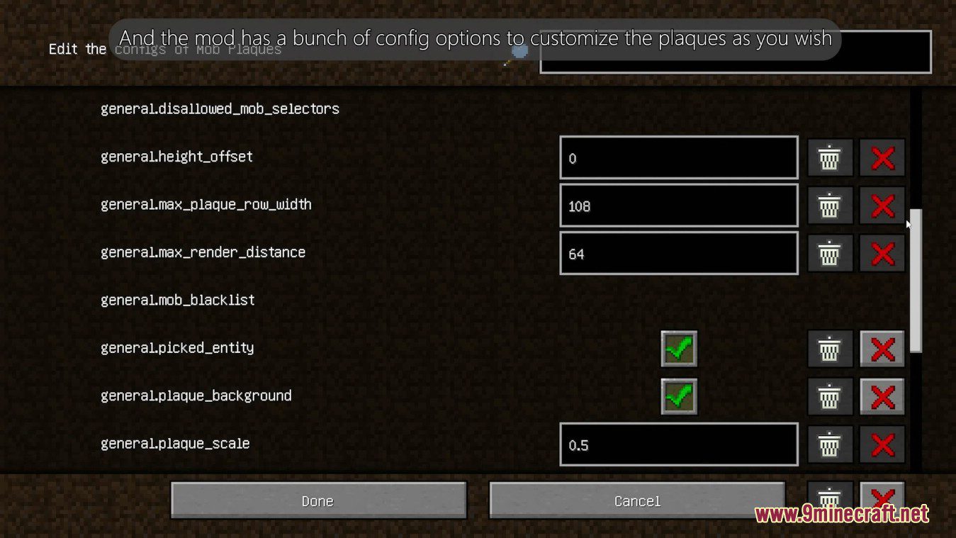 Mob Plaques Mod (1.20, 1.19.4) - Neat, Tiny Attribute Displays for Mobs 10