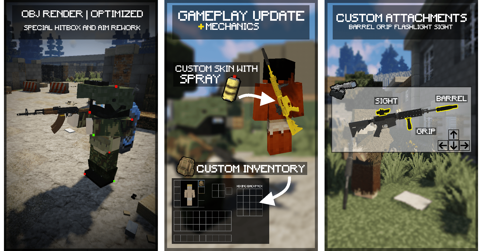 Modular Warfare Mod (1.12.2) - Guns with the Best Graphics in Minecraft 2