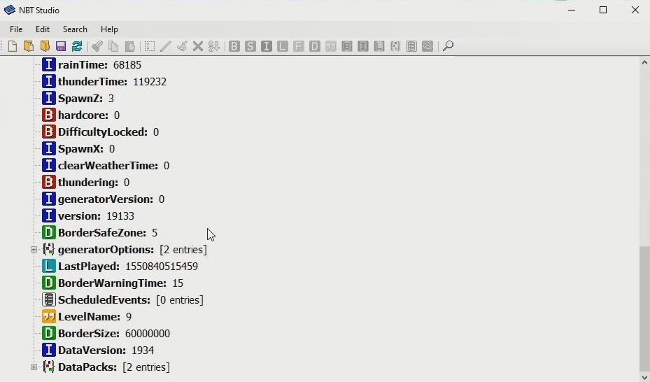 NBT Studio Tool - Graphical Named Binary Tag Data Editor for Minecraft 5